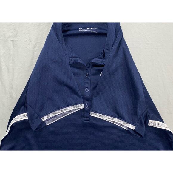 Under Armour Heat Gear Loose Women's Polo Shirt. UCSD Triton Athletics. 2XL, EUC - Picture 3 of 6